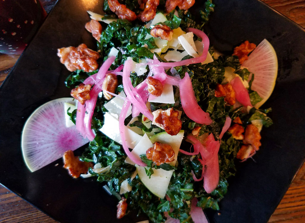 Kale salad at Slamburger in Petaluma, one of the best Sonoma County restaurants dishes of 2017