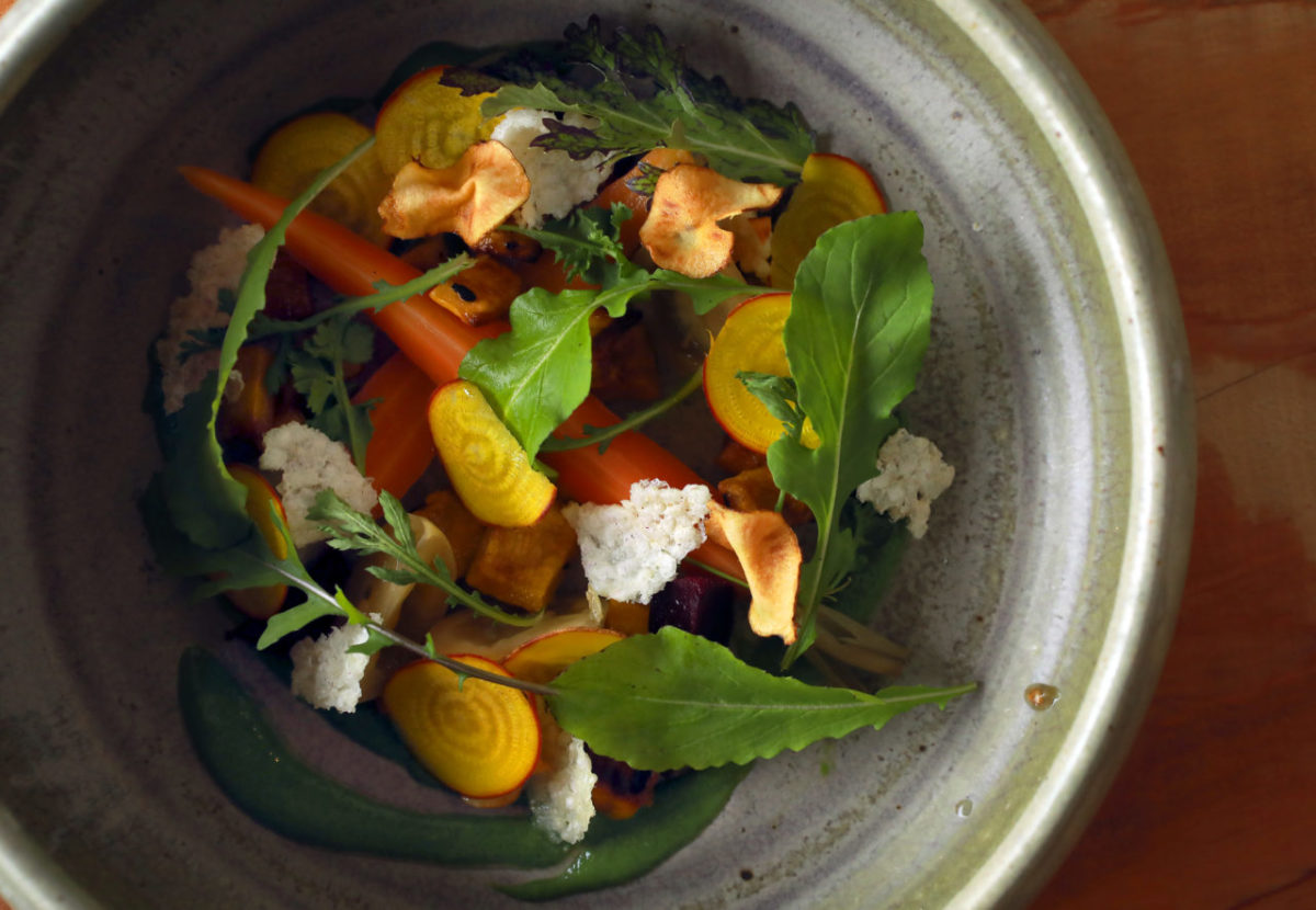 Ronnie's Garden features morning vegetables from the Post garden "prepared on a whim" from the Trading Post Market & Bakery in Cloverdale. (John Burgess/The Press Democrat)