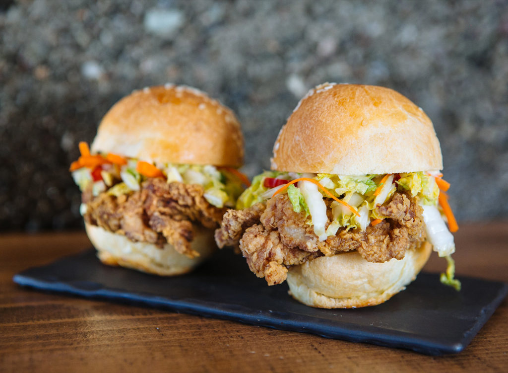 Fried chicken sandwich at Duke’s Commons in Healdsburg. Courtesy photo from the restaurant.