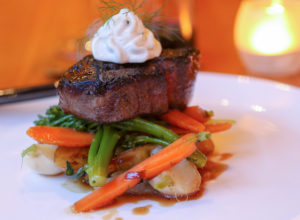 Petite filet steak at Salt and Stone Restaurant in Sonoma County, Kenwood. Heather Irwin/PD