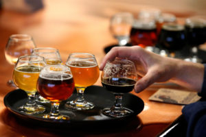 A selection of HenHouse Brewing Company's beers. (Alvin Jornada/The Press Democrat)