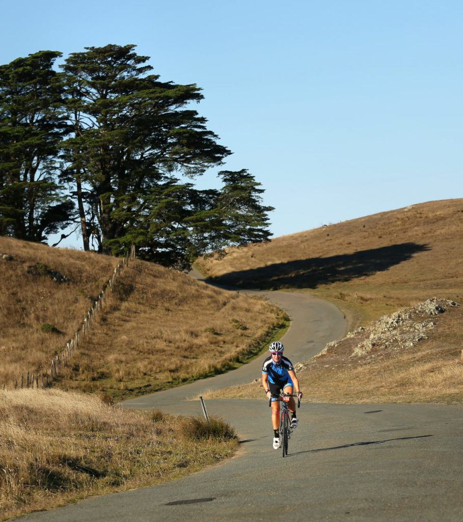 Riders in the 2013 Levi's GranFondo make their way along Willow Creek Road on Saturday, October 5, 2013. (Conner Jay/The Press Democrat)