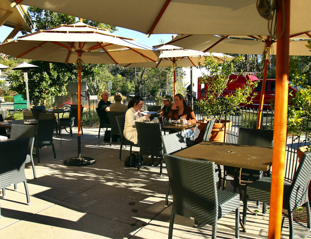 1/22/2012: D4: PC: The patio dining area at Sweet T's in Santa Rosa. January 11, 2012.