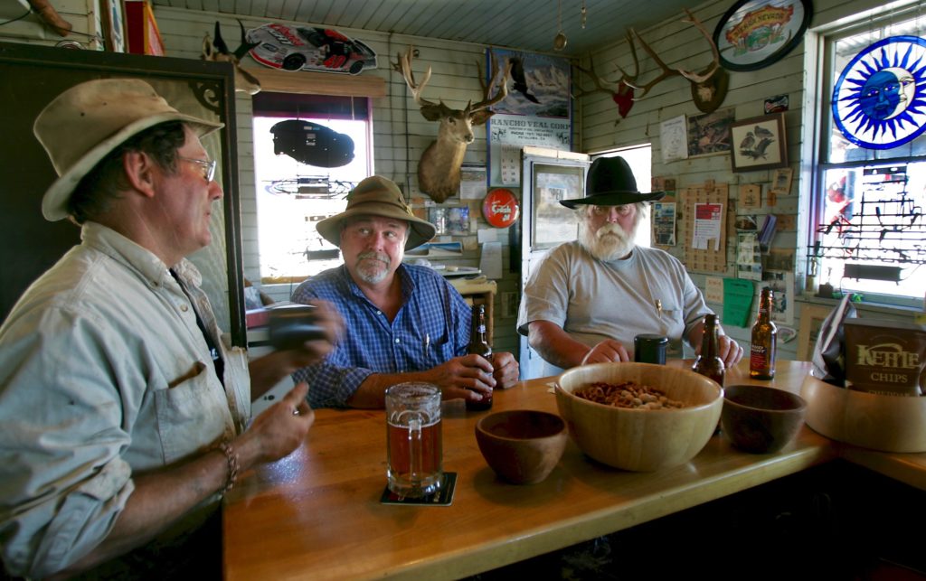 6/24/2007: B2: SAVING THE TREES: Local residents Don Silacci, left, Charles Hayden and Bobby Sanders , shown at Ernie's Tin Bar on Stage Gulch Road, are staunchly opposed to plans to cut down about 350 eucalyptus trees that line Lakeville Highway. 6/23/2007: A1: NEIGHBORS OPPOSED: Don Silacci, left, Charles Hayden and Bobby Sanders, who gathered Thursday at Ernie's Tin Bar on Stage Gulch Road, all are staunchly opposed to a Sonoma County plan to cut down 350 eucalyptus trees along nearby Lakeville Highway because of the danger of falling branches -- or even whole trees. PC: News lede/--2 of 3--From left, local residents Don Sliacci, Charles Hayden and Bobby Sanders (CQ'd) are staunchly opposed to plans to cut down 300 or so eucalyptus trees on Lakeville Highway. On Thursday June 21, 2007 the three met to play dice and to share some brews at Ernie's Tin Bar, on Lakeville Highway. (Kent Porter / The Press Democrat) 2007