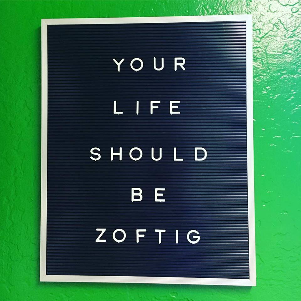 A sign at Zoftig in Santa Rosa. Facebook
