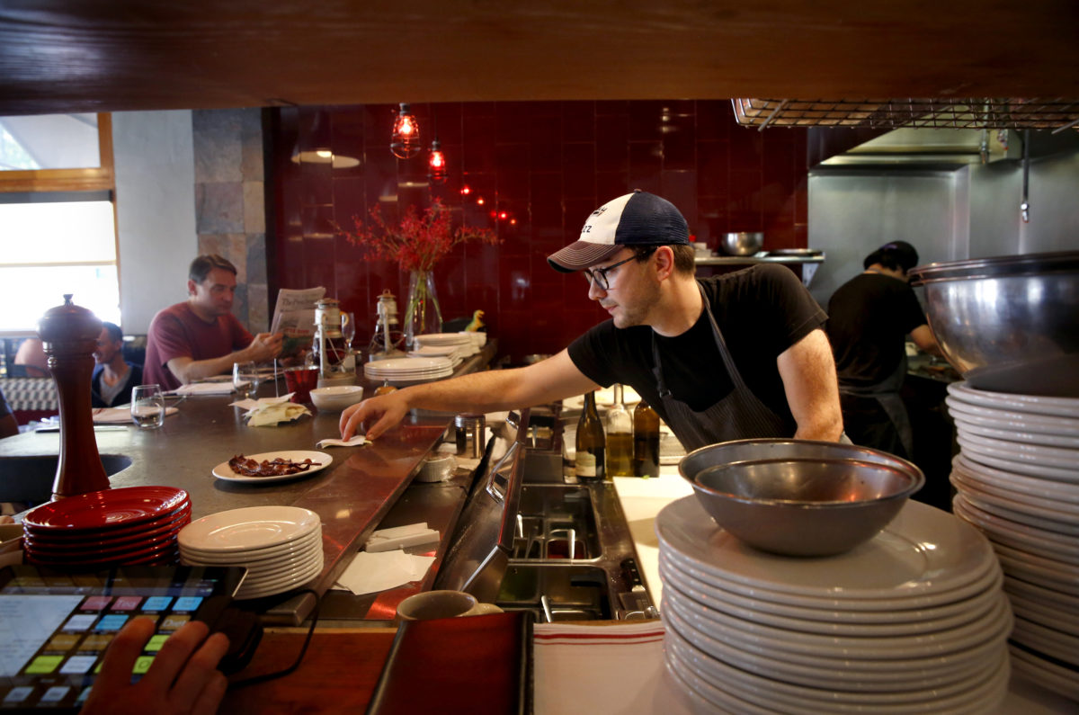 during brunch at The Pullman Kitchen in Santa Rosa, on Sunday, May 15, 2016. (Beth Schlanker)