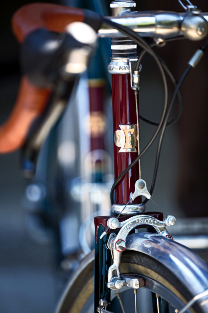 Tom Fitzgerald making a bike frame in his garage/workshop