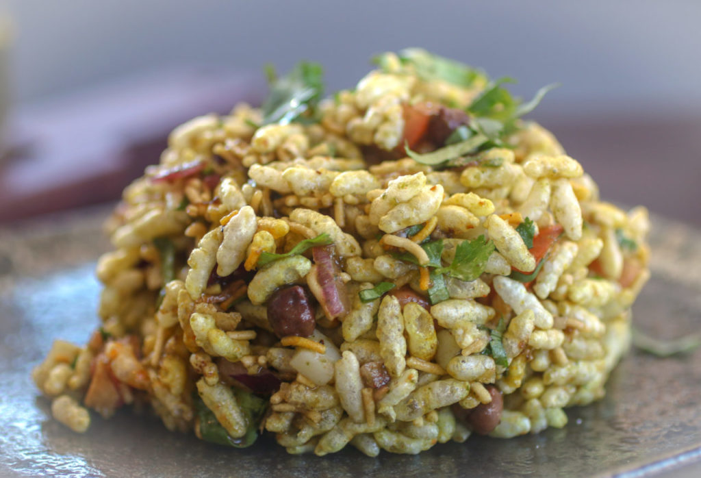 Bhel Puri from the Indian Street Food Menu at Bibi's Burger Bar in Santa Rosa. Heather Irwin/PD
