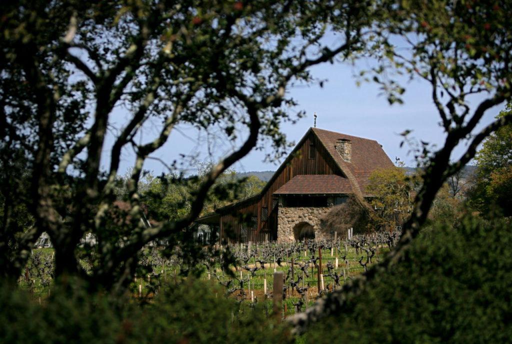 The heritage winery at Hanzell Vineyards now is used for tastings and tours.