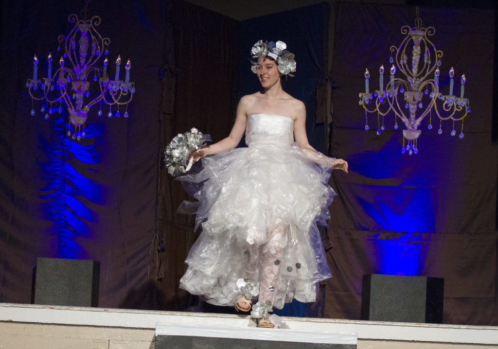 The Sonoma Community Center's Seventh Annual Trashion Fashion Runway Show was held on Saturday, March 25. Designers and models once again thrilled the crowd with their creative costumes made from recyclables. (Photo by Robbi Pengelly/Index-TribuneO