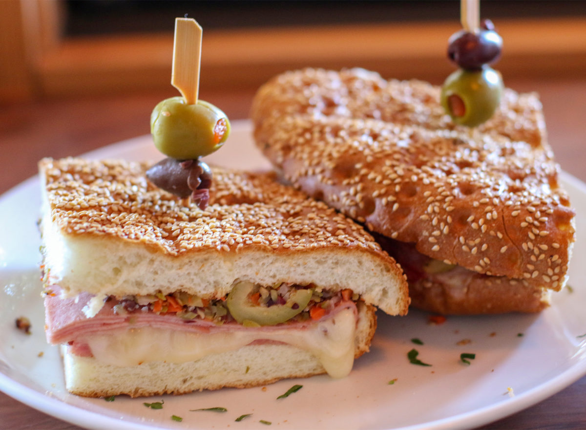 Muffaletta sandwich at the Parish Cafe in Santa Rosa. Heather Irwin/PD