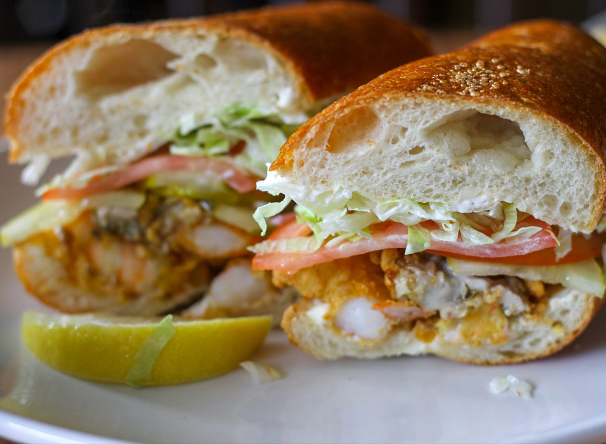 Shrimp Po Boy at the Parish Cafe in Healdsburg. Heather Irwin/PD