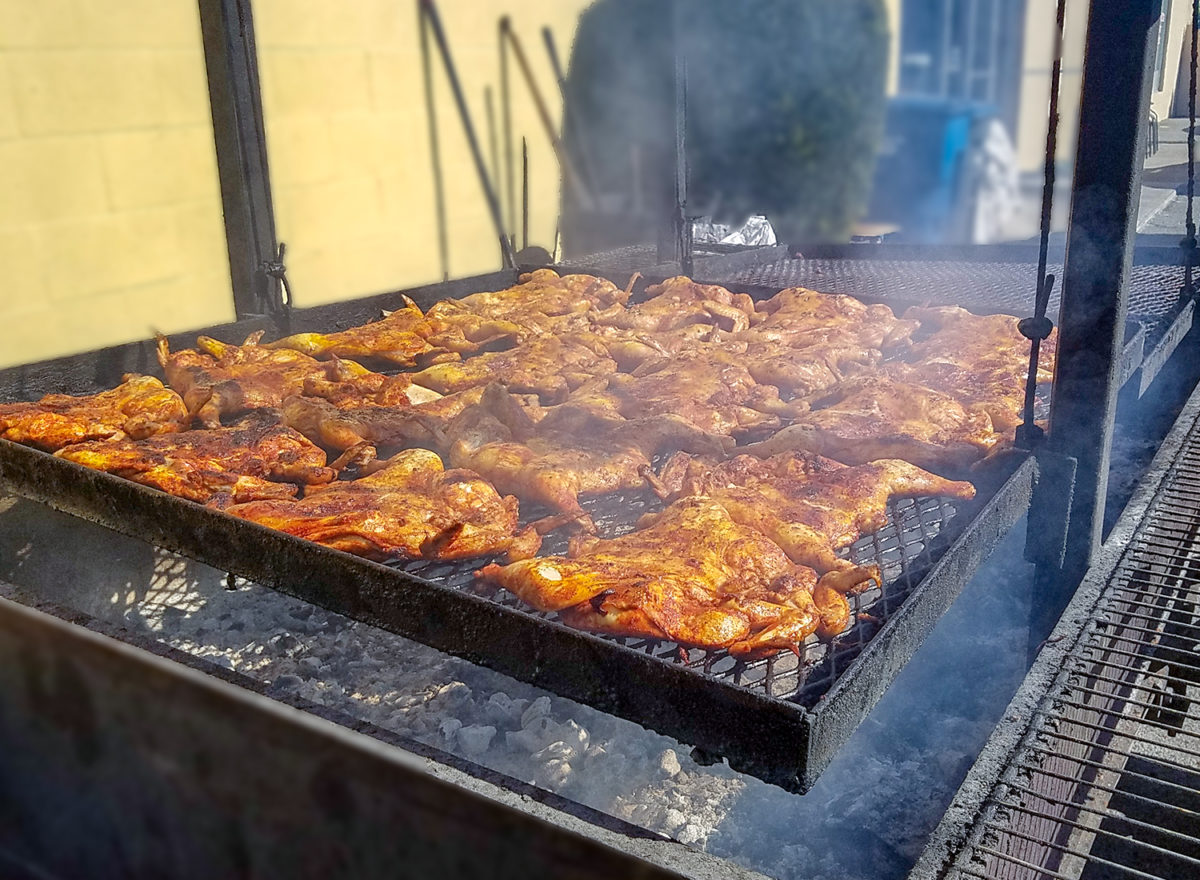 You'll smell it before you see it. What A Chicken! perfumes the entire block. Heather Irwin/PD