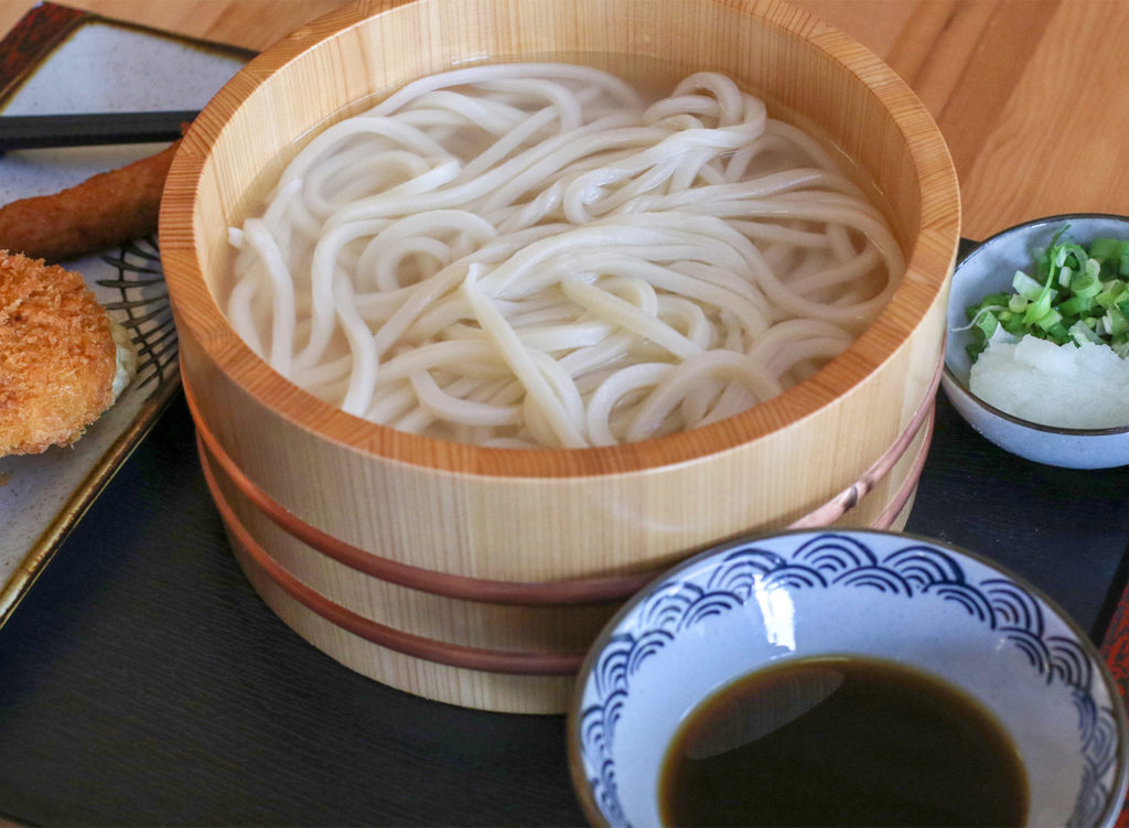Kama age udon noodles at Ippinn Udon and Tempura in Santa Rosa. Heather Irwin/PD