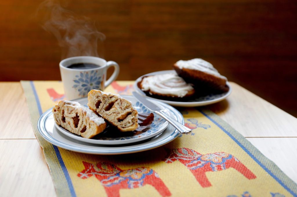 In Sweden a '"fika break" is a mid-morning or mid-afternoon break often enjoyed with coffee and cinnamon buns or pastries. Photo taken in Santa Rosa on Tuesday, May 22, 2018. (Beth Schlanker/ The Press Democrat)