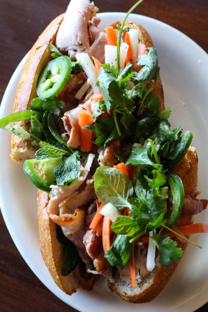 Porchetta banh mi from Zoftig in Santa Rosa. (Photo by Heather Irwin)
