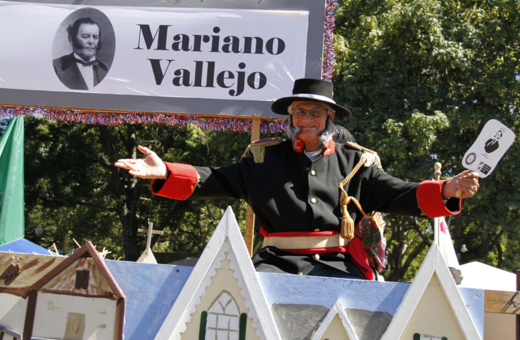 Sonoma couldn't have a parade without Gen. Mariano Vallejo who founded Pueblo de Sonoma in 1835. Photos by Bill Hoban/Index-Tribune