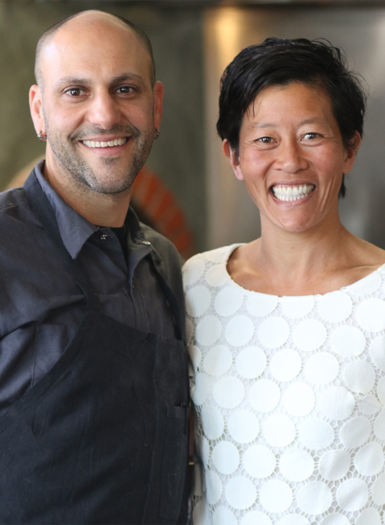 Chef-ownChef-owners Brian Leitiner and Annette Yang at Pearl restaurant in Petaluma. heather irwin/PDers Brian Letiner and Annette Yang at Pearl restaurant in Petaluma. heather irwin/PD