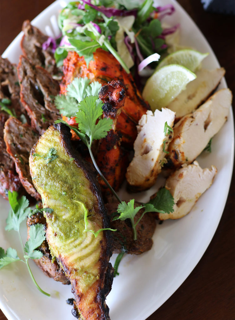 Mixed grill at Dehli Belly Indian Restaurant in Sonoma, California on 01/25/16. (Heather Irwin, Press Democrat).