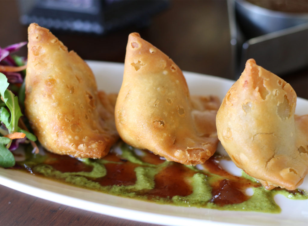 Samosa at Dehli Belly Indian Restaurant in Sonoma, California on 01/25/16. (Heather Irwin, Press Democrat).