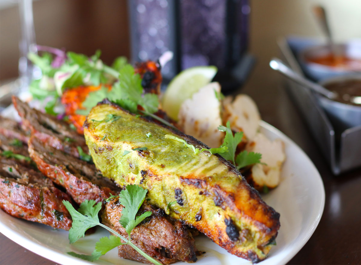 Mixed grill at Delhi Belly Indian Restaurant in Sonoma. (Heather Irwin/Sonoma Magazine)