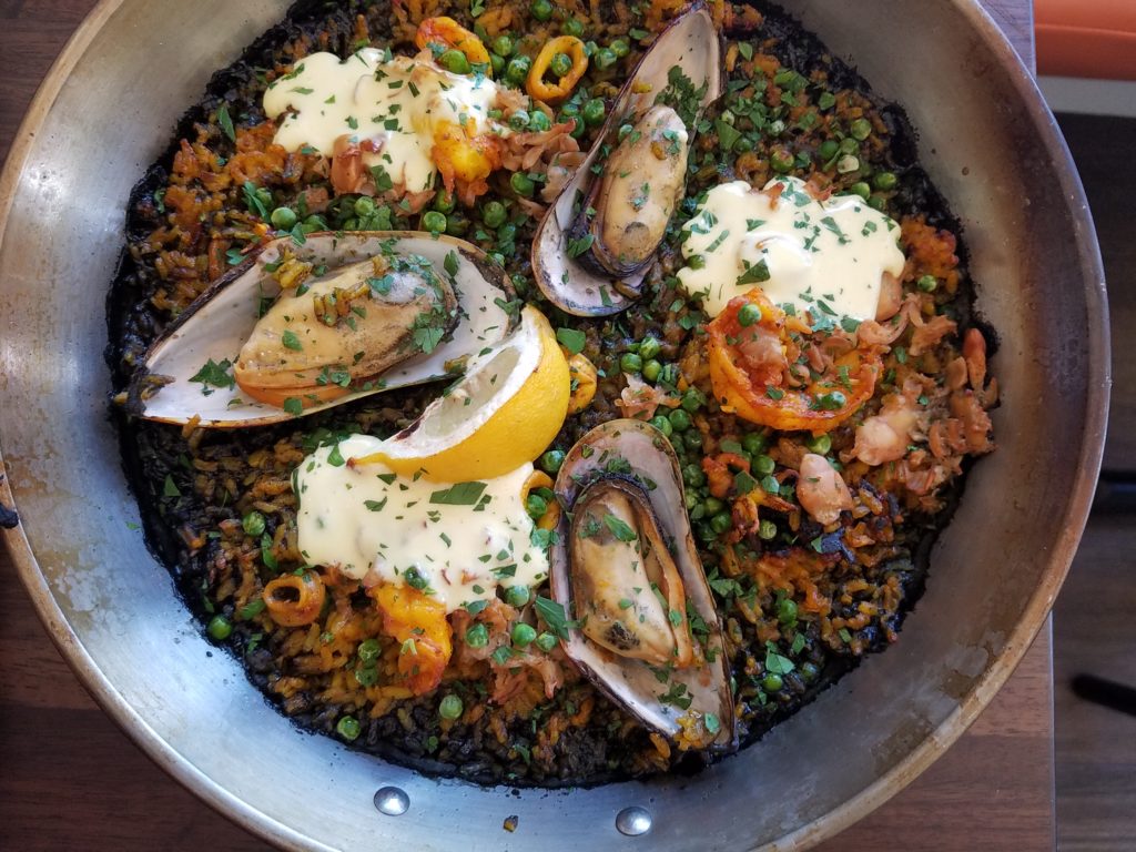 Gerard’s Paella, Santa Rosa: Opening this Wednesday, June 27, popular paella maestro Gerard Nebesky’s first brick and mortar will serve up his signature rice dish along with Spanish tapas, sandwiches and salads. We got a sneak peek at some of the dishes, including the El Paquito bocadillo, a baguette-style sandwich with Serrano ham, Manchego cheese and arugula, and the El Pescador, a black paella with clams, mussels, prawns, sweet peas, peppers and aioli. Want to try the dish that beat celebrity chef Bobby Flay’s on the Food Network? The El Valdeon ($15) includes prawns, squid, mussels, marinated chicken, also known as the “Flay Slayer." Prices range from $5 to $15, 701 Fourth St., Santa Rosa, Open daily at 11a.m., 707-708-8686, gerardspaella.com. (Heather Irwin,PD)