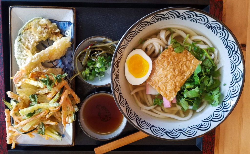 Tofu udon and tempura at Ippinn Udon and Tempura in Santa Rosa. Heather Irwin/PD