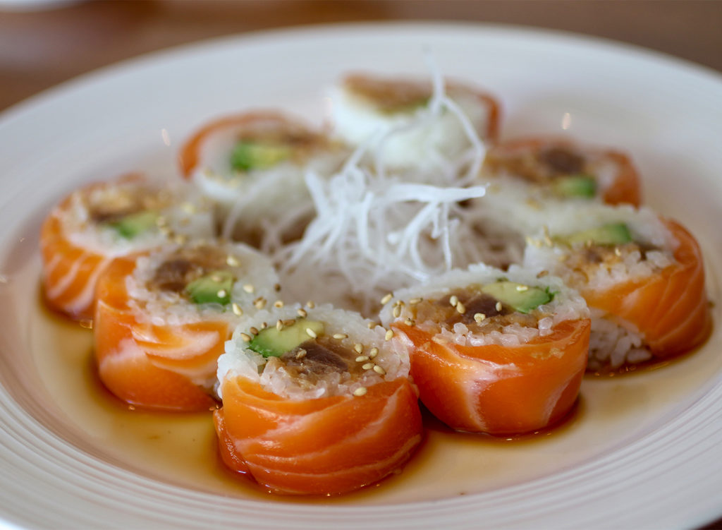 Melts in your mouth roll at Sake 107 in Petaluma. Heather Irwin/PD