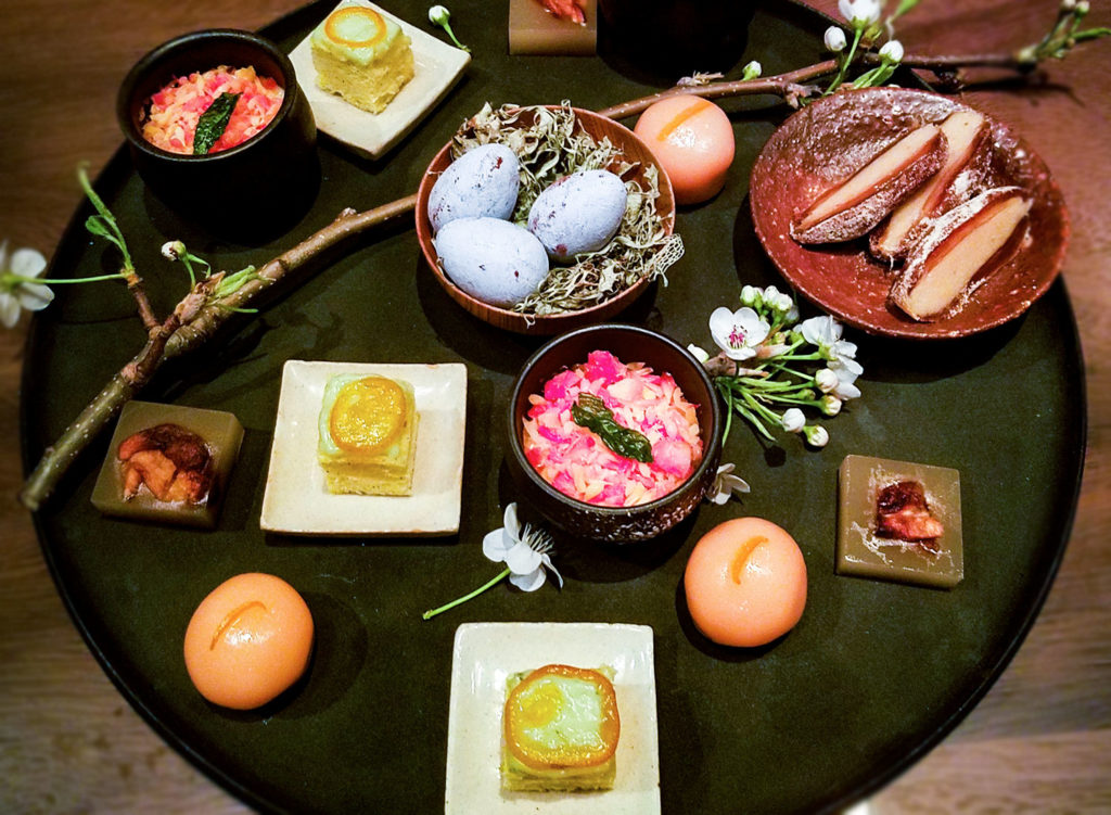 Dessert tray at Single Thread restaurant. Heather Irwin/PD