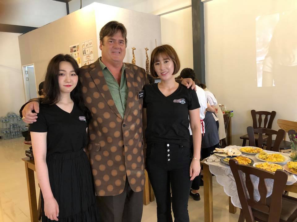 Staff at the opening of Don Taylor Omelette Express in JeJu City on JeJu island in southern Korea. Santa Rosa restaurateur Don Taylor was on hand for the opening. Courtesy: Facebook