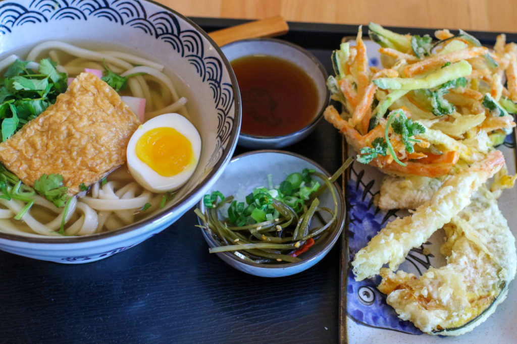 Tofu udon and tempura at Ippinn Udon and Tempura in Santa Rosa. Heather Irwin/PD