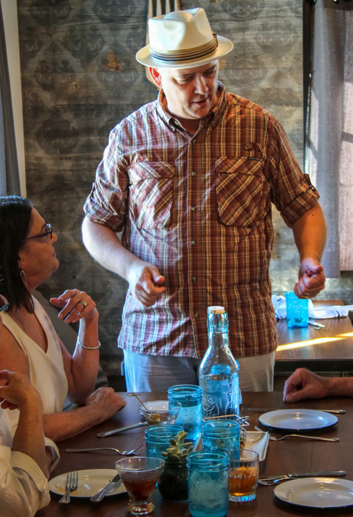 Owner Andrew Pryfogle speaks with guests at Tips Roadside in Kenwood. Heathe Irwin/PD