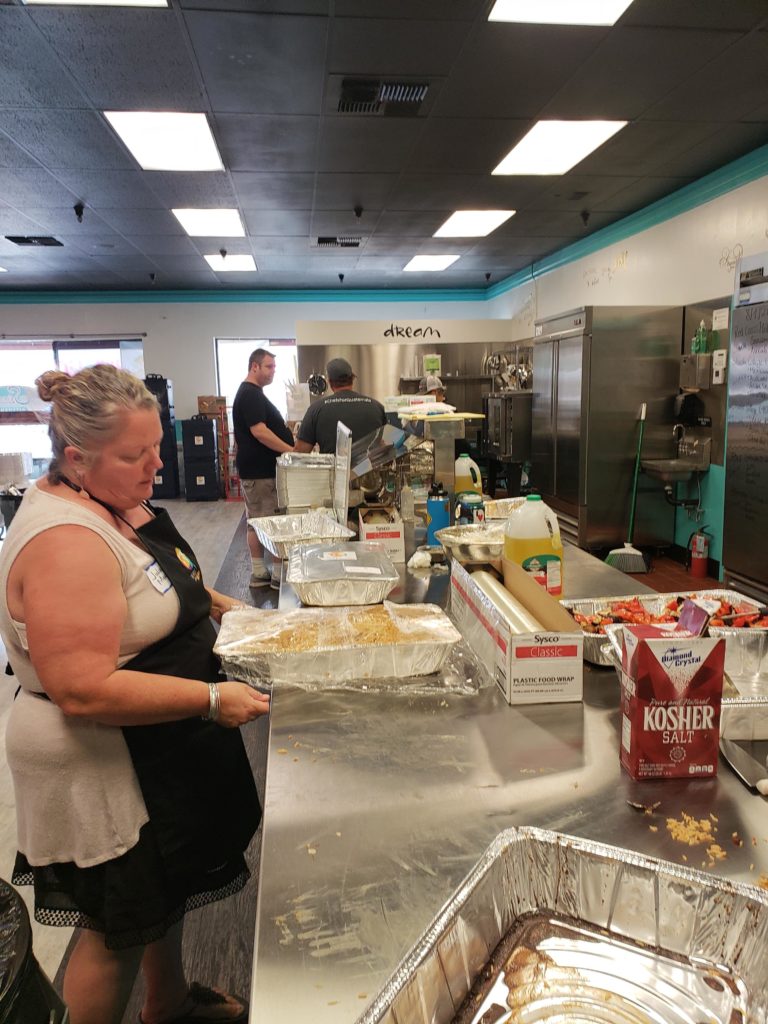 The central kitchen for WCK in Redding. HI