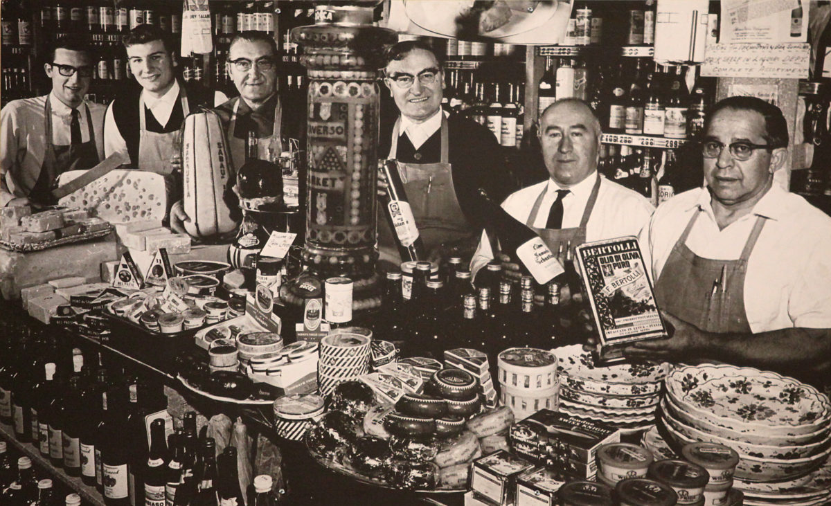 Traverso's: William Traverso, left, George Traverso, Louis Traverso, Enrico Traverso, Mike Rossi and Al Peri, in a 1968 photo used for a print advertisement when the market was located on A Street, between 2nd and 3rd streets, in Santa Rosa. Photo courtesy Traverso's Market.
