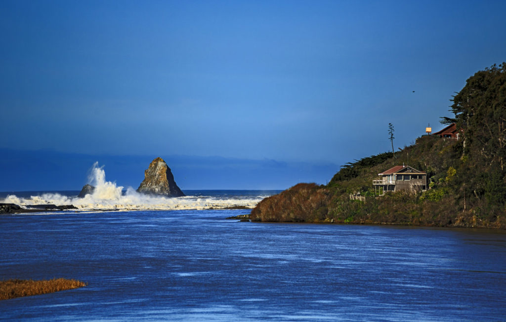 Waterfall story Mouth of the Russian River