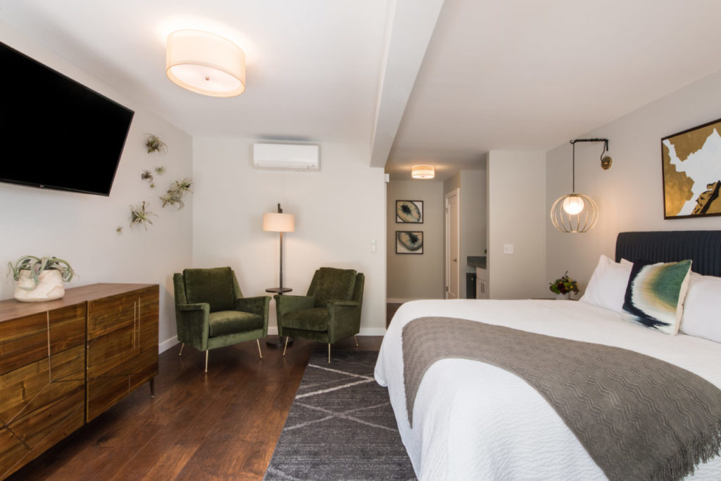 A guest room at the Olea Hotel in Glen Ellen. (Courtesy of Olea Hotel)