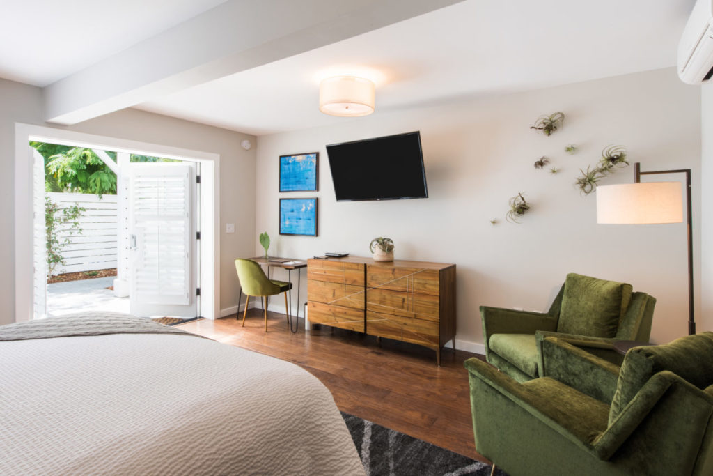 A guest room at the Olea Hotel in Glen Ellen. (Courtesy of Olea Hotel)