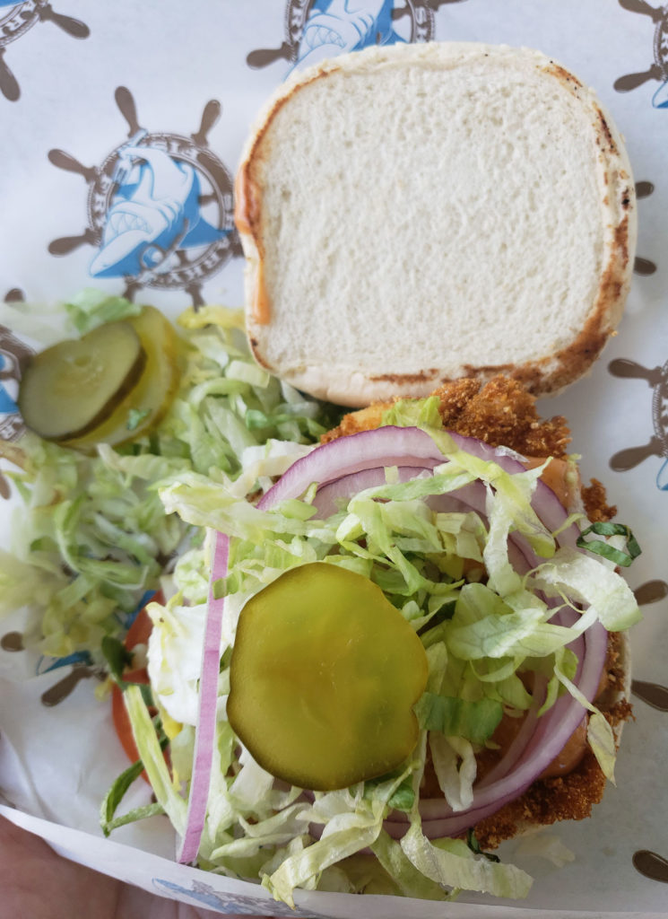The Capn' Crunch Fried Chicken Sandwich at the 2018 Sonoma County Fair Food. Heather Irwin/PD