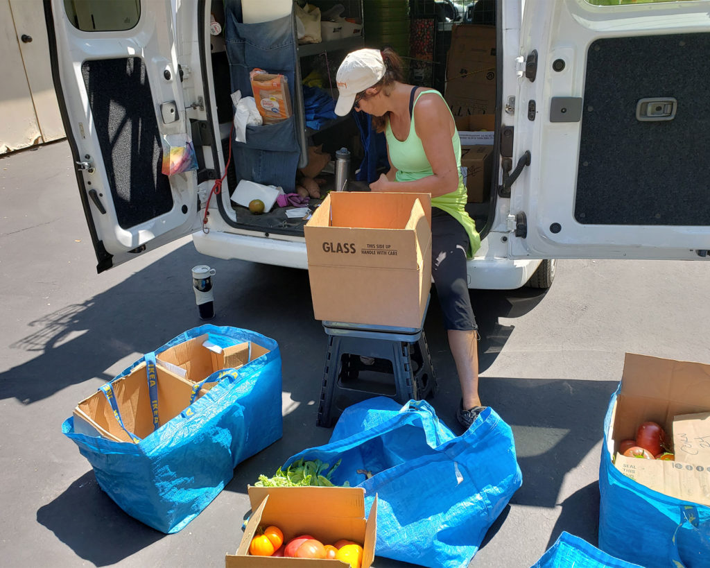 Gleaning with the Farm to Pantry team in the Alexander Valley. Heather Irwin/PD