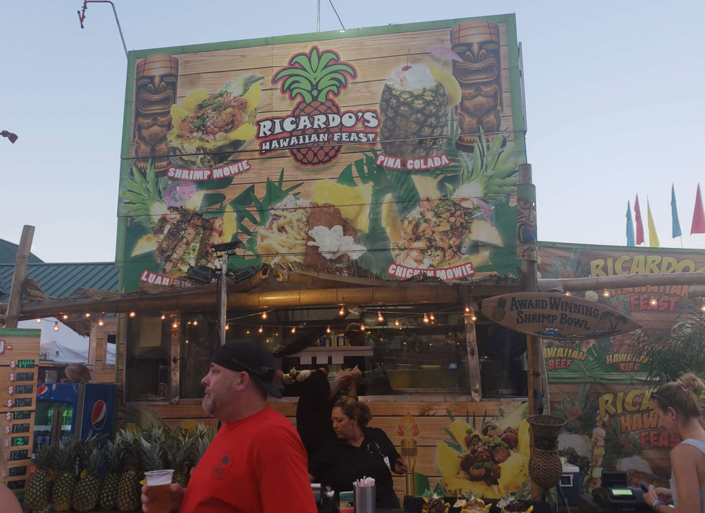 Chicken teriyaki pineapple bowl at the 2018 Sonoma County Fair Food. Heather Irwin/PD
