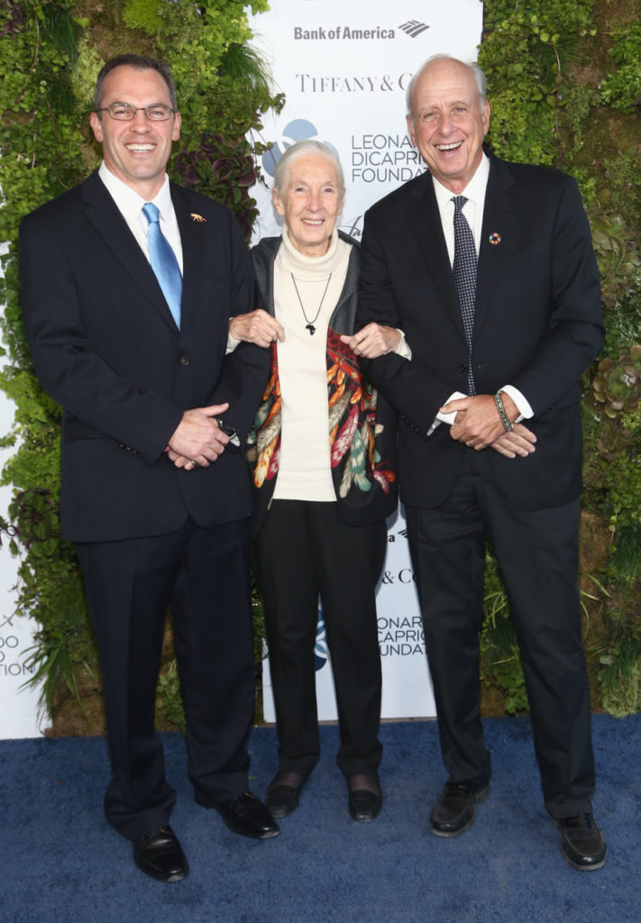 SANTA ROSA, CA - SEPTEMBER 15: Jane Goodall (C) and guests arrive at the Leonardo DiCaprio Foundation Gala at Jackson Park Ranch on September 15, 2018 in Santa Rosa, California. (Photo by Tommaso Boddi/Getty Images for Leonardo DiCaprio Foundation)