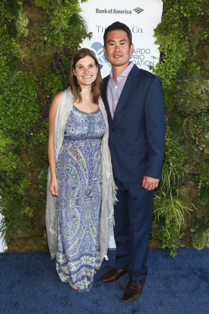 SANTA ROSA, CA - SEPTEMBER 15: (L-R) Katie Jackson and Shaun Kajiwara arrive at the Leonardo DiCaprio Foundation Gala at Jackson Park Ranch on September 15, 2018 in Santa Rosa, California.
