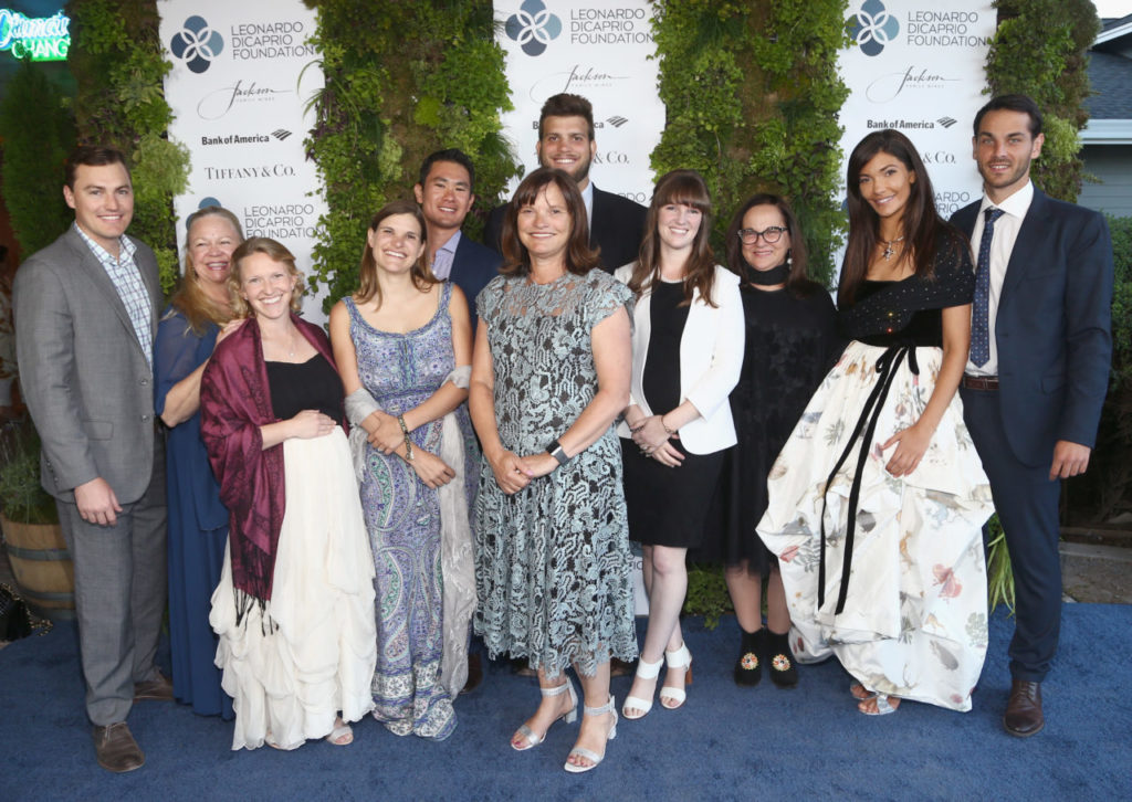 SANTA ROSA, CA - SEPTEMBER 15: Max Murray, Jennifer Jackson Hartford, Hailey Jackson Hartford Murray, Katie Jackson, Shaun Kajiwara, Christopher Jackson, Barbara Banke, Ariel Jackson, Lidija Pecotic, Julia Jackson and Matija Pecotic arrive at the Leonardo DiCaprio Foundation Gala at Jackson Park Ranch on September 15, 2018 in Santa Rosa, California. (Photo by Tommaso Boddi/Getty Images for Leonardo DiCaprio Foundation)