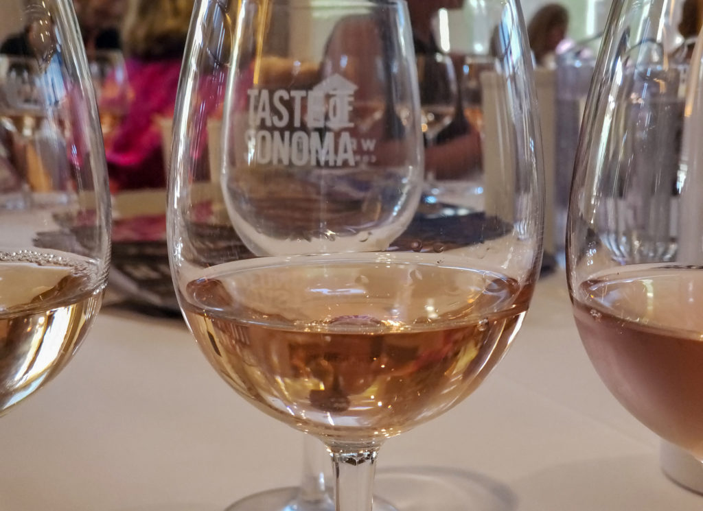 Rose tasting at Taste of Sonoma 2018 at the Green Music Center. Heather Irwin/PD