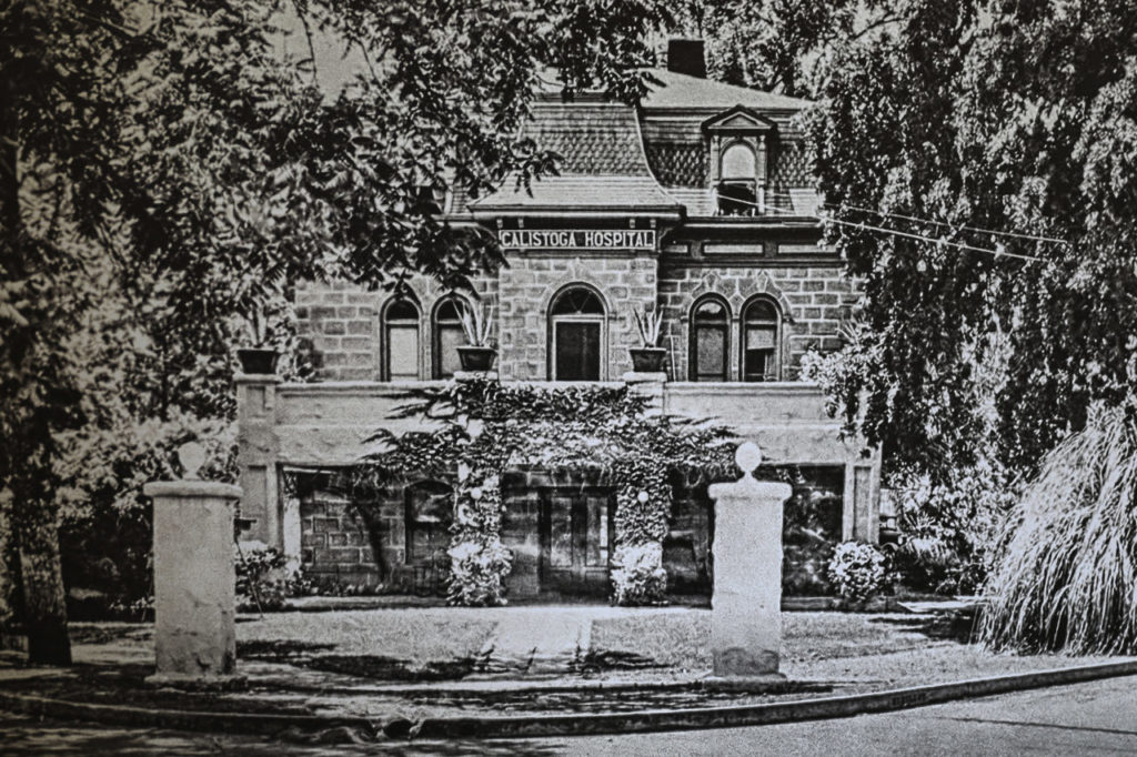 An image of The Francis House, when it was the Calistoga Hospital, taken in 1945. (Christopher Chung/ The Press Democrat)