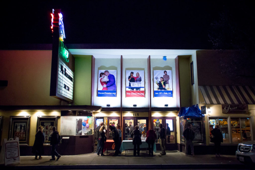 Guests line up for the 13th annual Mr. Healdsburg Pageant at the Raven Performing Arts Theater in Healdsburg, Calif. Saturday February 25, 2017. (Jeremy Portje / For The Press Democrat)