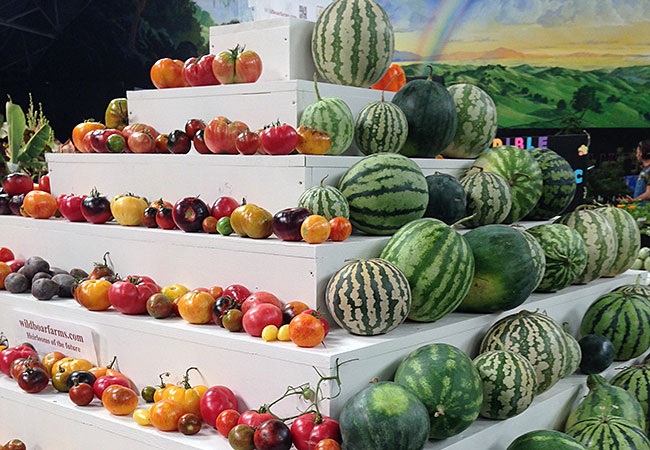 The Sonoma County Fairgrounds hosts the National Heirloom Expo, the world's pure food fair