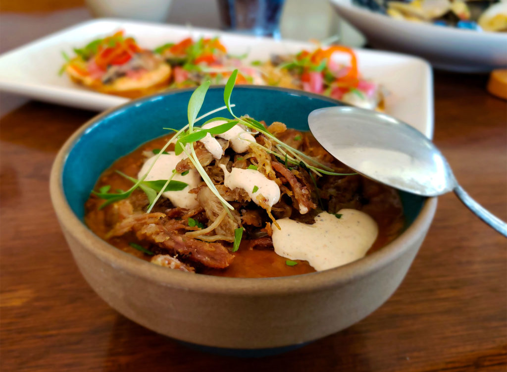 Liberty duck chili at William Tell House in Tomales. Heather Irwin/PD