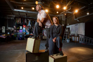 Imaginists Theater founders Amy Pinto and Brent Lindsay have bought the building that houses the theater and small artists studios in the South A district of Santa Rosa. (photo by John Burgess/The Press Democrat)