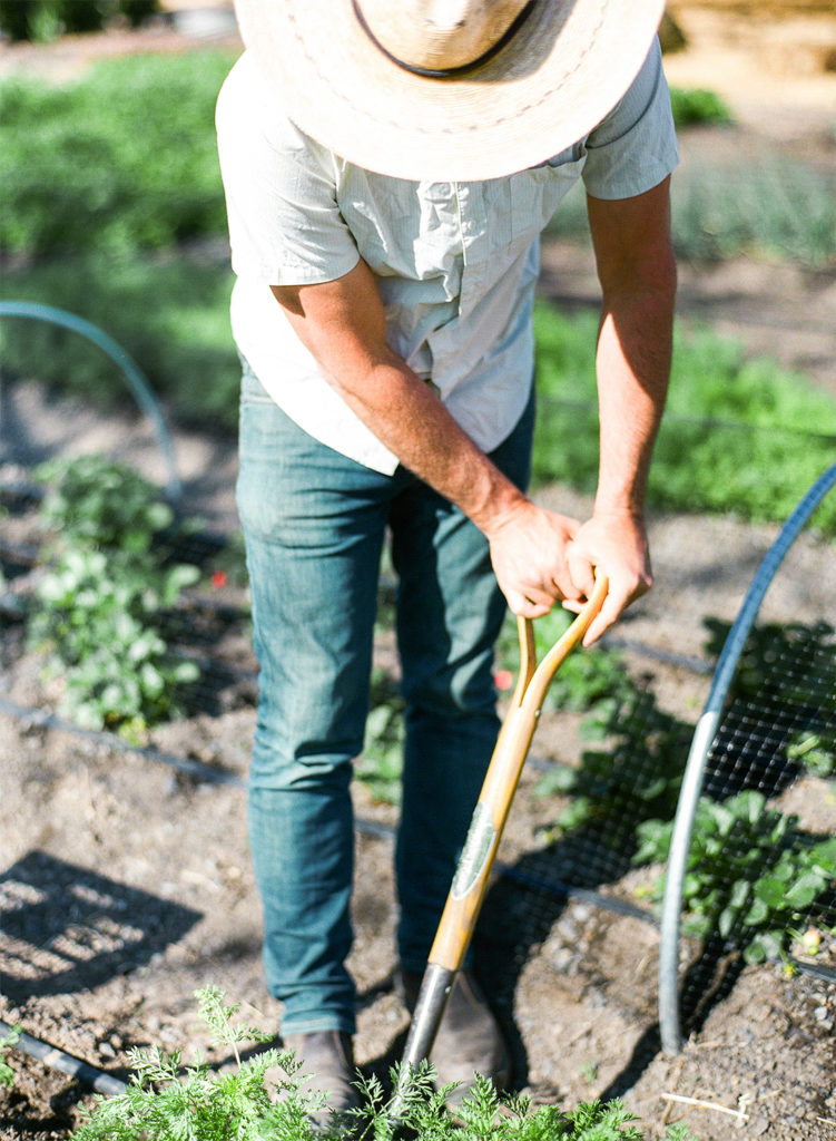 Chef Tucker, culinary gardener for Jackson Family Wines.